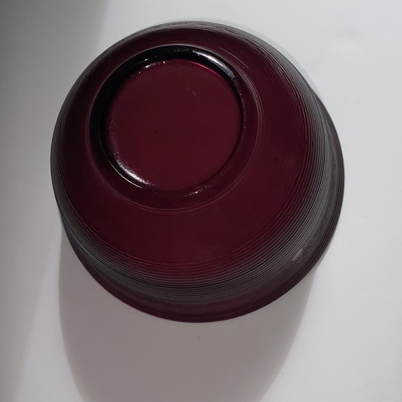 Recycled glad ribbed bowls. Set of 5. Purple colour - Picture 6 of 7